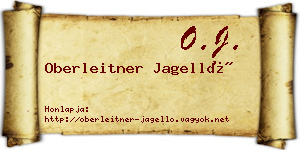 Oberleitner Jagelló névjegykártya